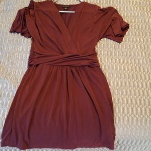 Burgundy dress